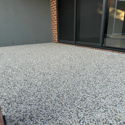 Exposed aggregate by TT Constructions in Melbourne
